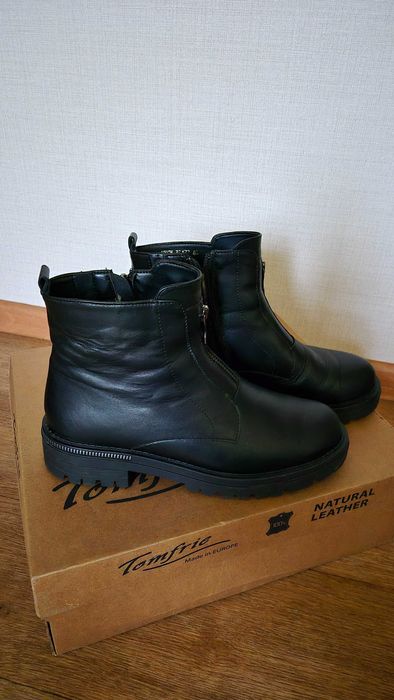 Чоботи жіночі Tomfrie шкіряні зимові