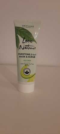 Oczyszczająca maseczka i scrub 2 w 1 Love Nature. Oriflame