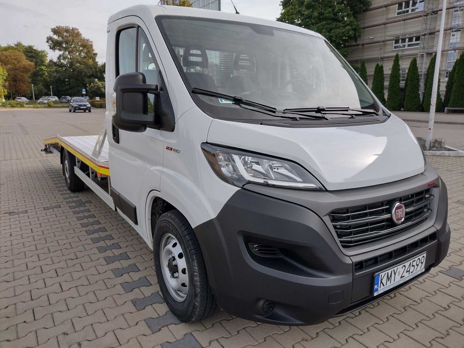 Wynajem Wypożyczalnia laweta autolaweta 2LETNIA fiat duc., ład. 1550kg