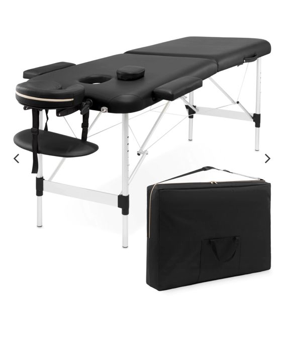 Stół do masażu, mobilny, składany, 60cm, aluminiowy