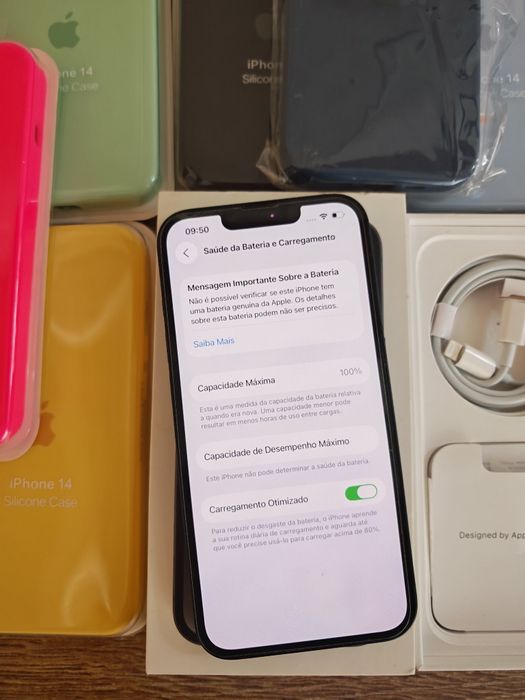 iPhone 14 6.1" 128GB Preto  Aceito Retomas