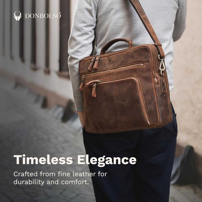 Torba na laptopa skórzana DONBOLSO San Francisco XL