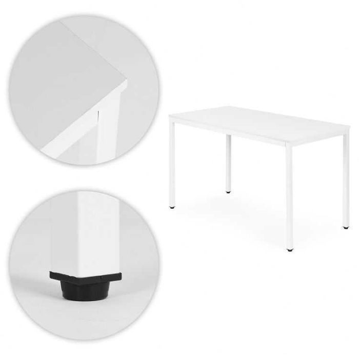 NOWY Biały Stół Z Krzesłami Do Jadalni Kuchni Salonu Stolik i Krzesła