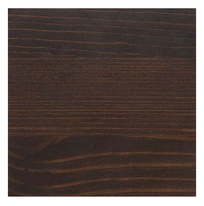 Drewniana sosnowa szafa z frezowaniem 160x195 cm - czarnobrąz (wenge)