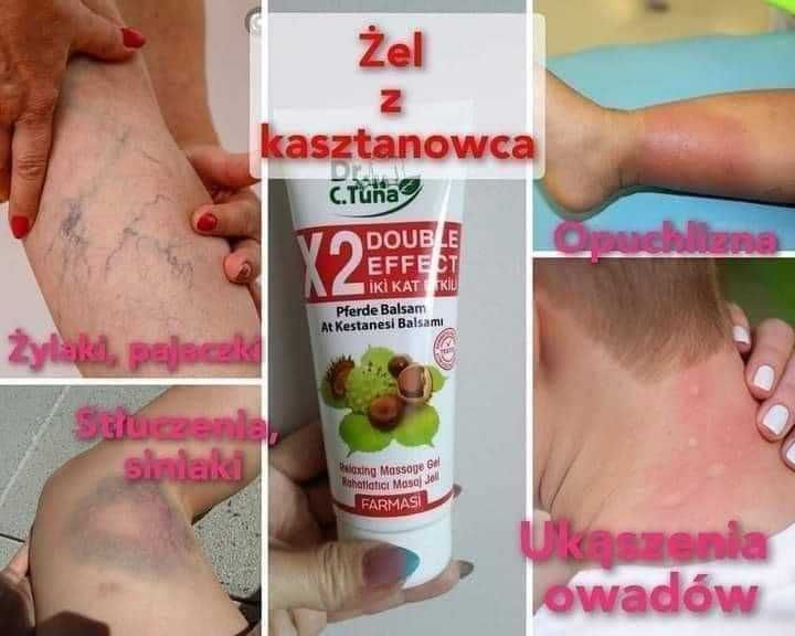 Maść kasztanowa żel na ból i obrzęki nóg NOWA