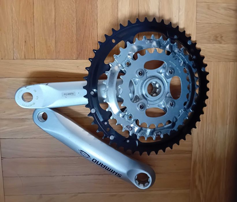 Nowa korba Shimano Deore  FC-M470, octalink,  48-36-26T, 170mm.