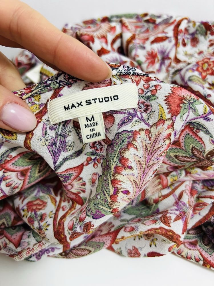 Bluzka elegancka z motywem kwiatowym Max Studio M TK Maxx