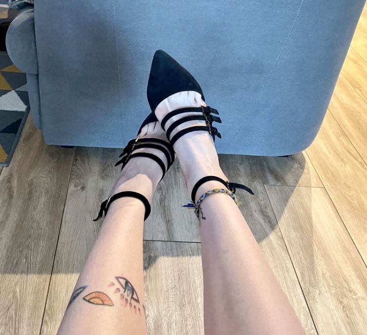 Zara 37 czółenka szpilki zamsz