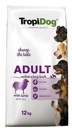 TROPIDOG PREMIUM Adult Lamb Rice 12kg karma dla psa
