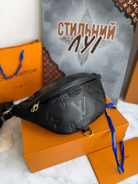 Бананка мужская женская черная Louis Vuitton bumbag сумка луи витон LV