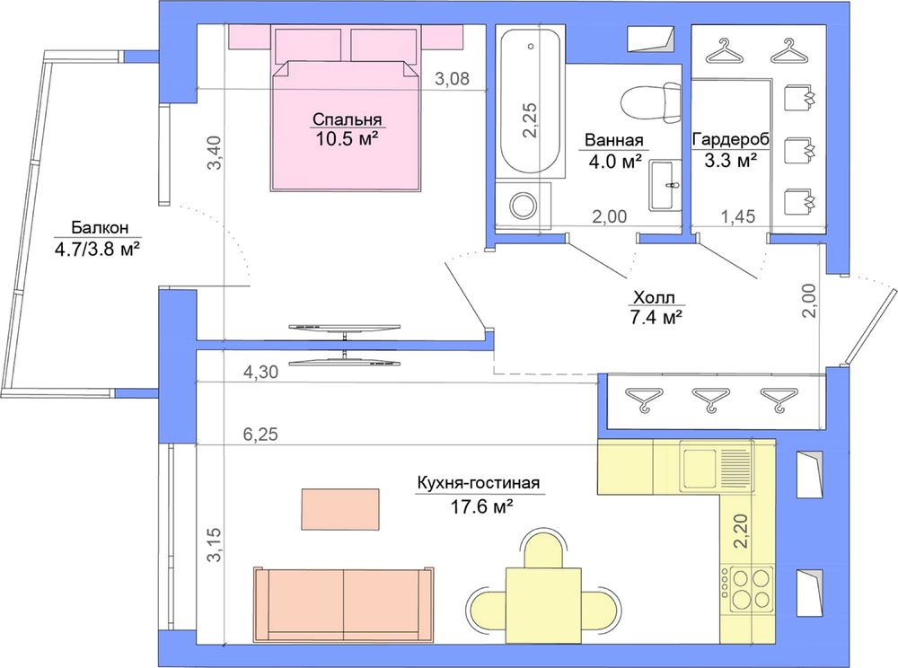 Продаж квартира ЖК Легенда 48,2м2. Можливо еОселя