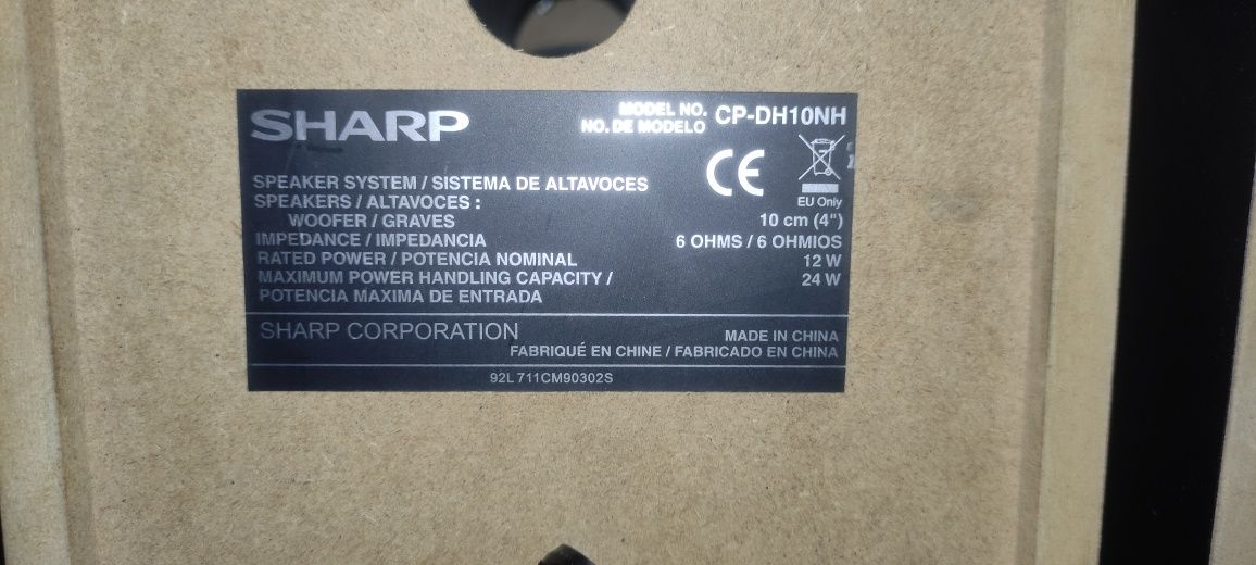 Glośniki sharp cp-dh10nh 24w