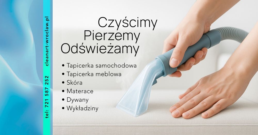 Pranie tapicerki meblowej i samochodowej – dojazd GRATIS!