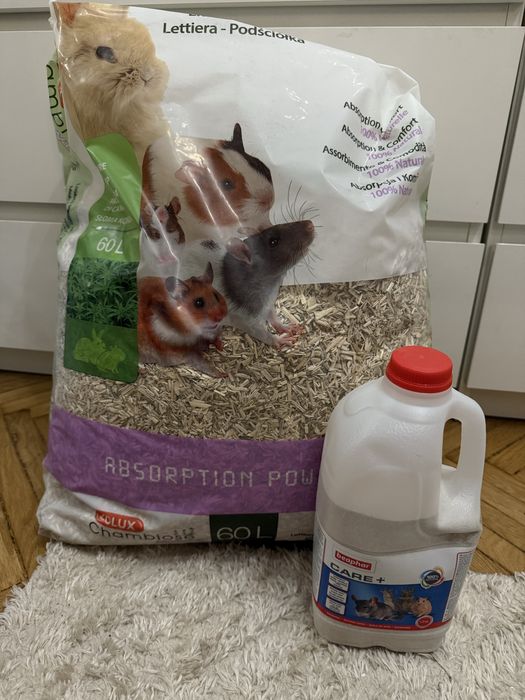 Podściółka Zolux 60l + piasek Beaphar Care+ 1.3kg