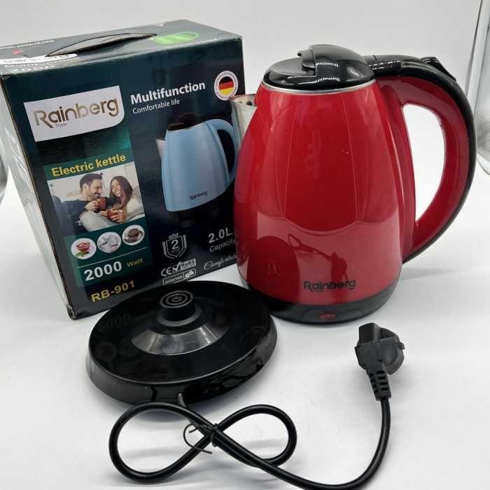 НЕМЕЦКИЙ Электрический чайник Rainberg RB-901 2000 Вт 2л. НОВЫЙ