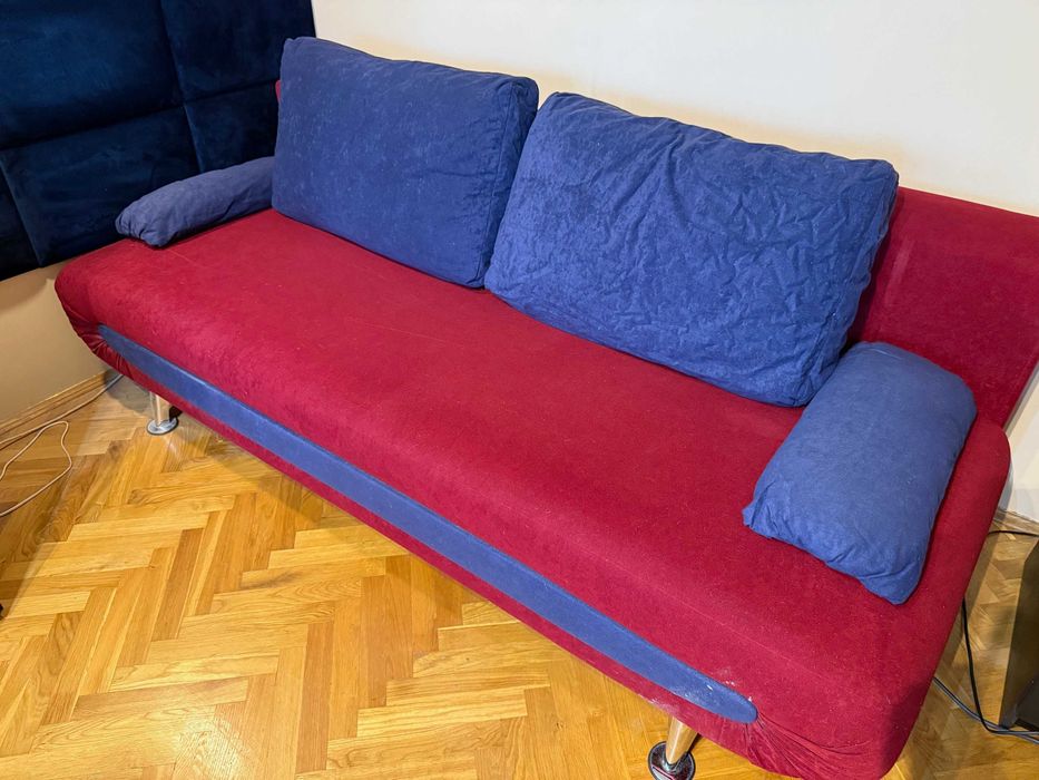 sofa rozkładana ze skrzynią na pościel 198cm