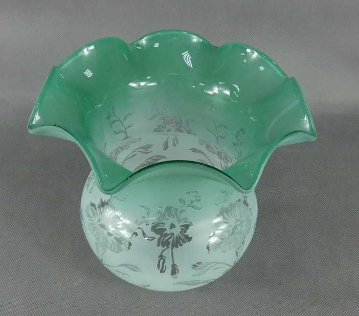 Zielony TULIPAN klosz LAMPA NAFTOWA 9,7 cm