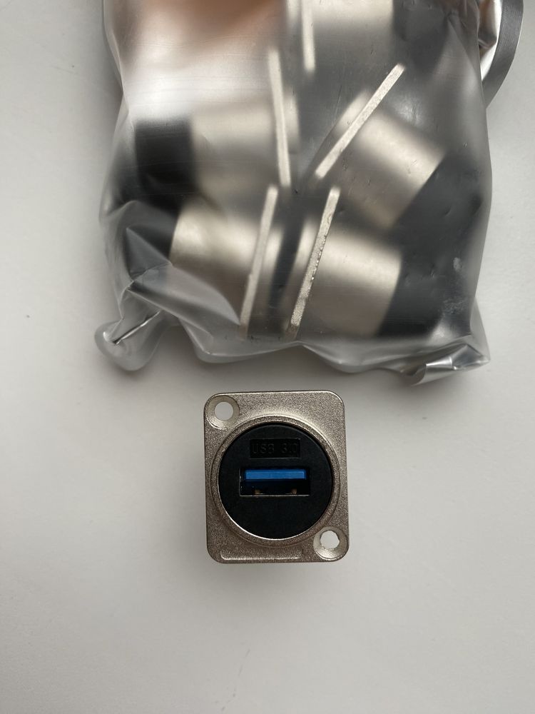 USB 3.0 to USB 3.0 розетка металева