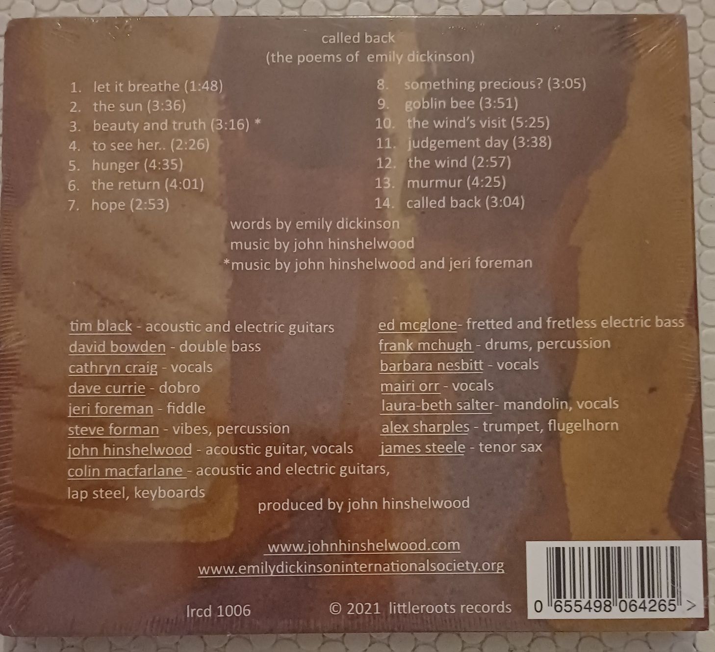 CD John Hinshelwood Called Back (selado)