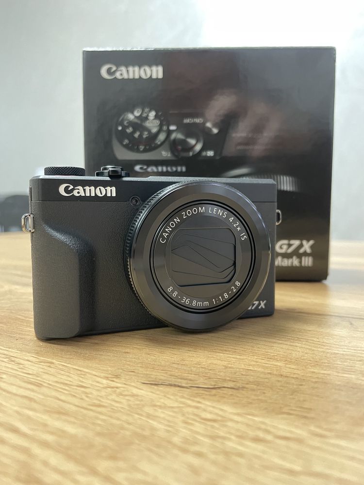 Цифрова фотокамера Canon Powershot G7 X Mark III Black В НАЯВНОСТІ