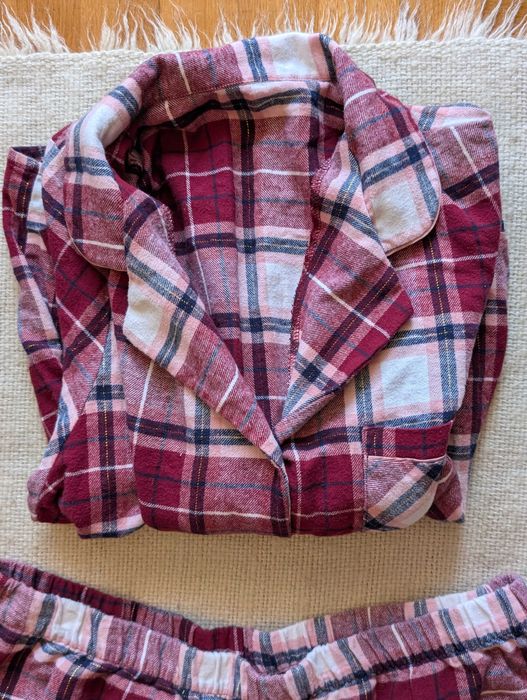 Piżama bawełniana, flanelowa damska