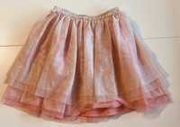 Różowe tiulowa dziewczęca spódniczka H&M rozmiar 134