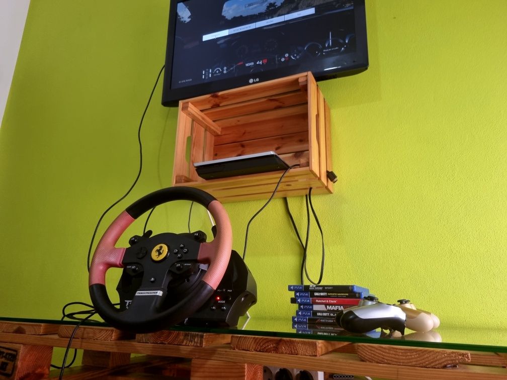PS4 Gran Turismo Edition 1TB, 6 jogos, comandos e volante