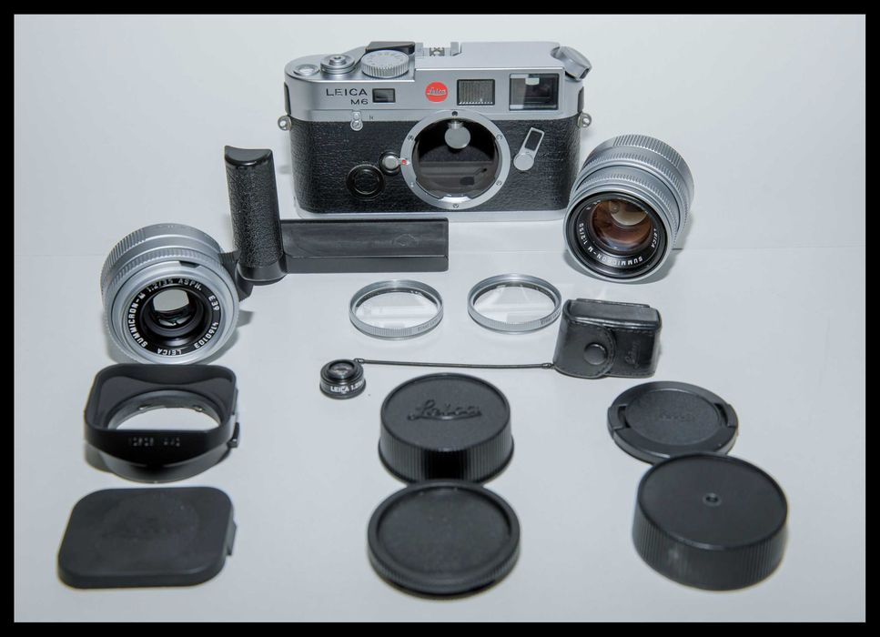 #TOP_LEICA M6 TTL_0.72+FLASH+ACESSÓRIOS+CORREIA+BOLSA_(IMPECÁVEL)