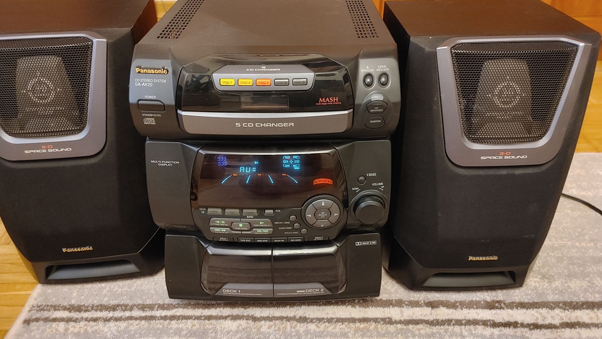 Wieża Panasonic SA AK 20 wysoki model 3D sound