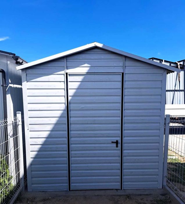 Mała Wiatka ogrodowa |Schowek Narzędziowy|Magazyn Orzech | – Maj-Blach