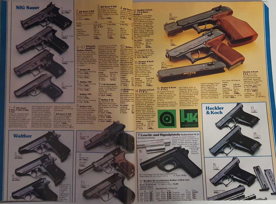 Catálogo Frankonia Jagd 1988/1989 - Caça, Armas, Vestuário, Facas