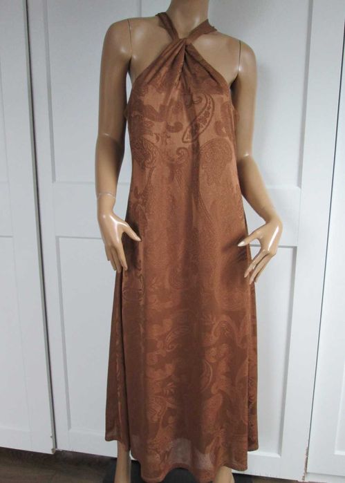 Primark długa sukienka wizytowa vintage M L 38 40 jak NOWA
