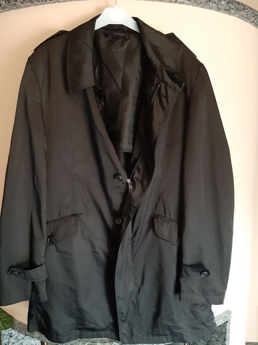 Kurtka płaszczyk 58 cienki czarny męski J.Phillipp vintage cienki boho