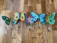 Cabide decorativo borboletas