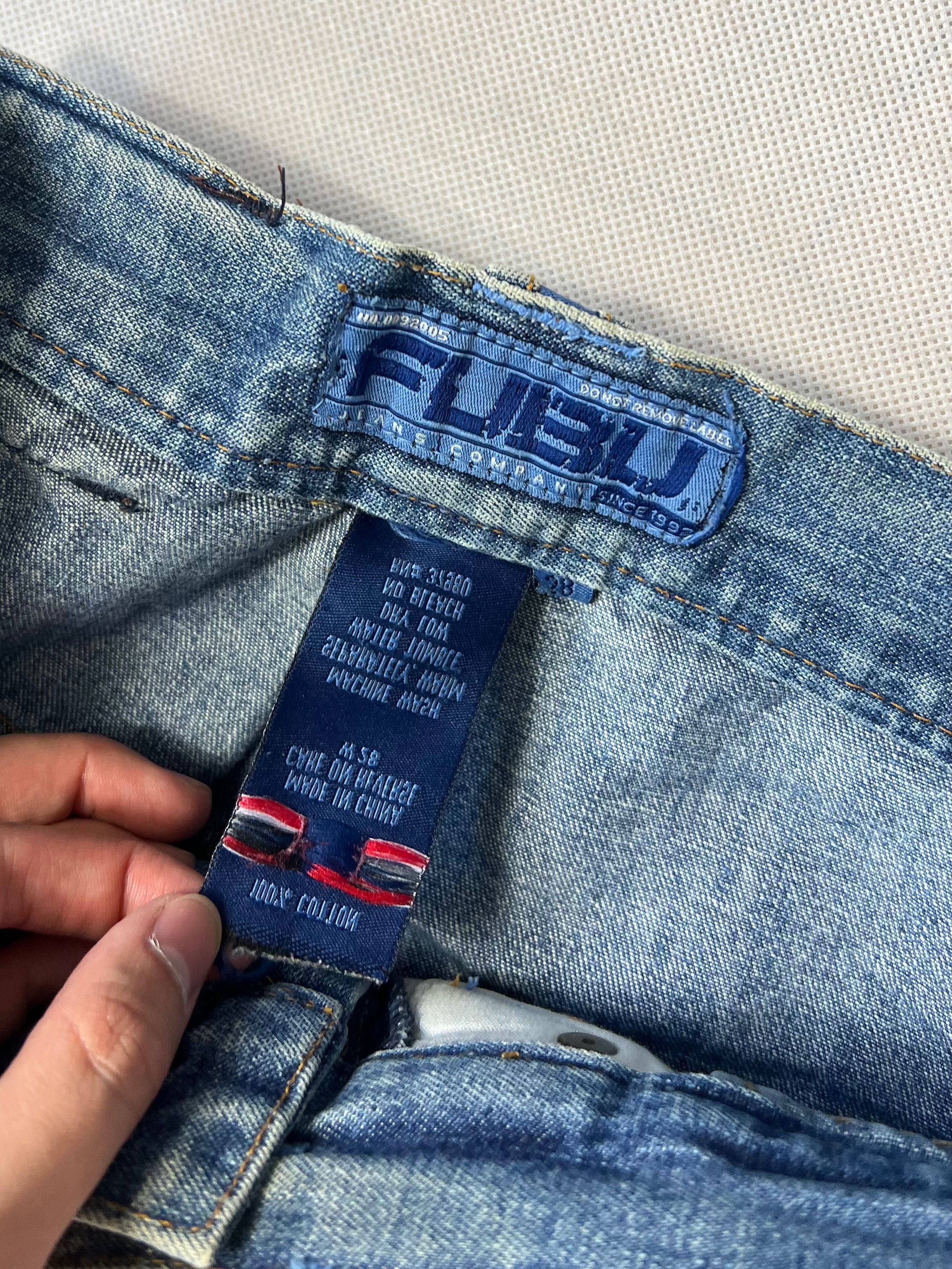 Spodenki Fubu hip hop rap vintage jeans baggy