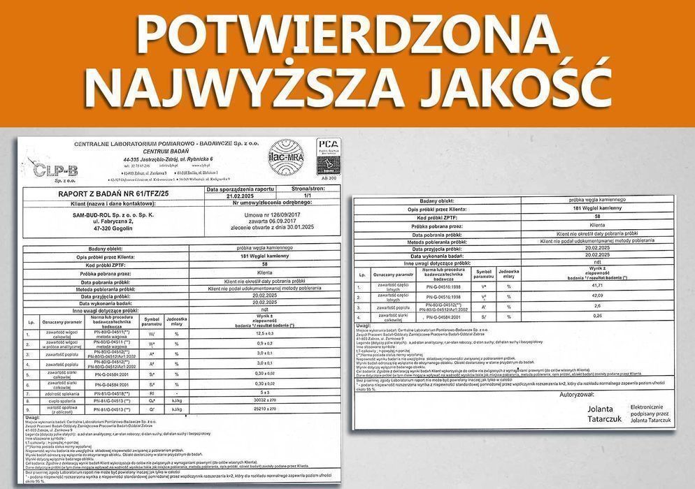 Węgiel GROSZEK (dawniej ekogroszek) KRAPKOWICE, niska spiekalność !