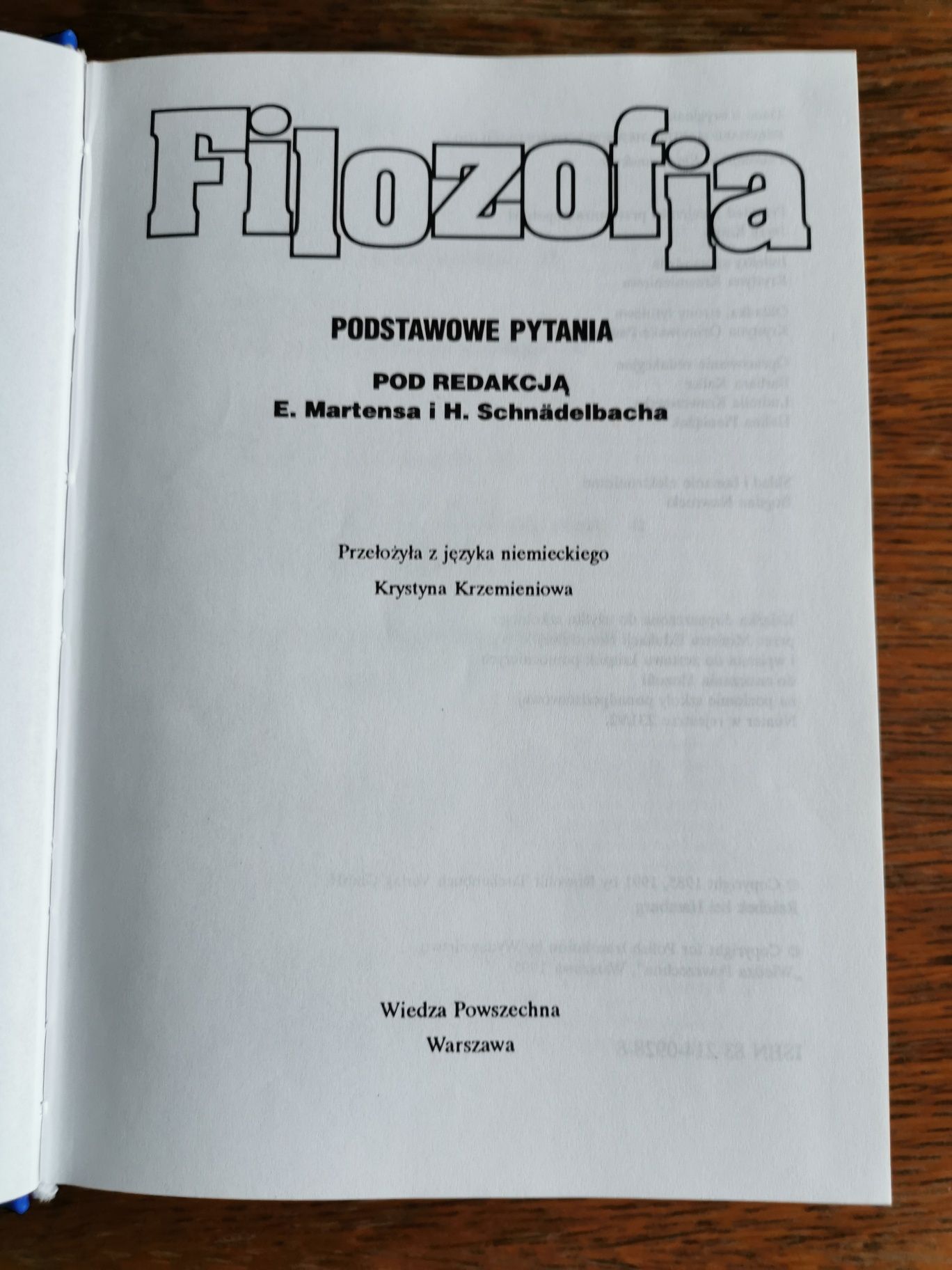 Filozofia Podstawowe pytania