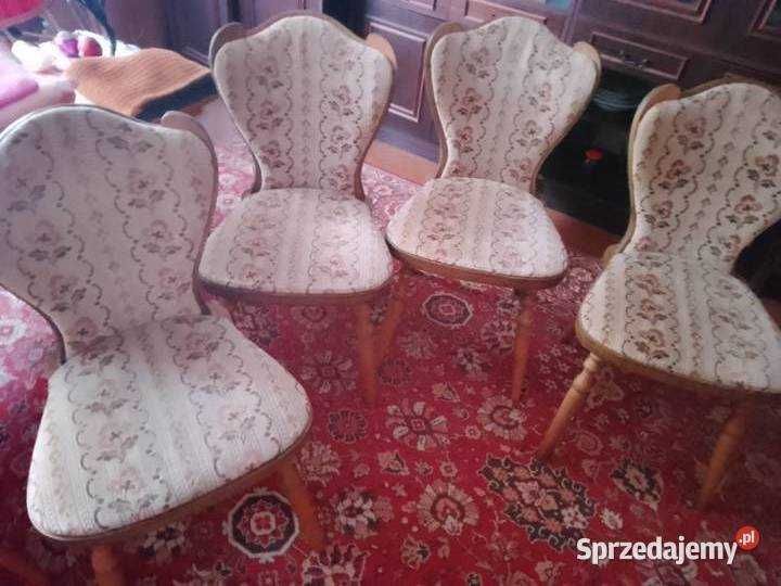 Krzesła drewniane pokojowe, salonowe 6 szt design