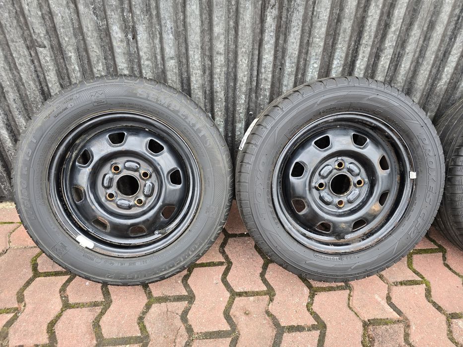 Felgi z oponami 175/60R13 Daihatsu Cuore 4x100 Trevis Toyota Yaris