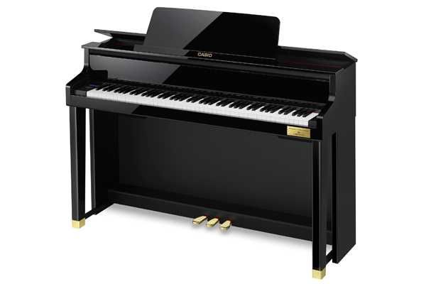 Casio GP-510 PE czarny połysk pianino hybrydowe, drewniana klawiatura