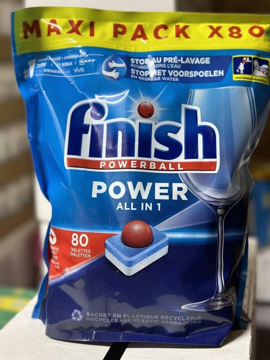 Таблетки Фініш Finish power для посудомийки 80шт