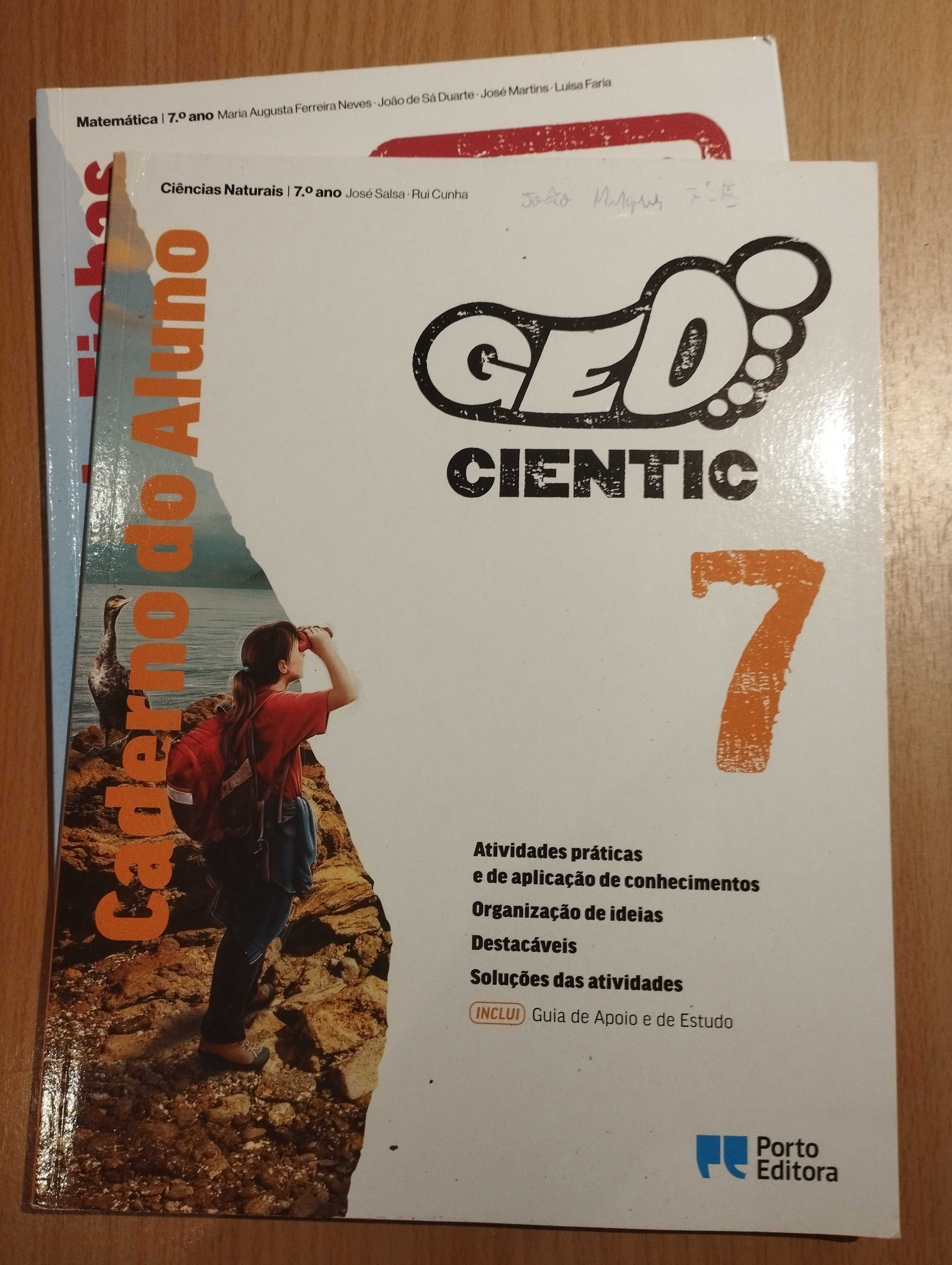 Livros de fichas 7 ano escola d. Pedro iv