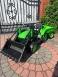 Traktor na akumulator 12V 2x45W z przyczepką i łyżką KOPARKA ciągnik