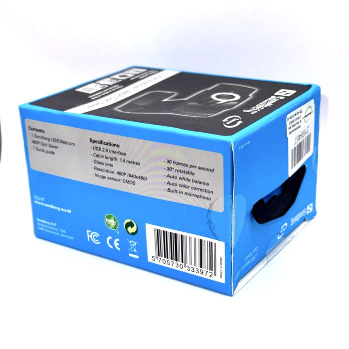 Kamerka internetowa Sandberg USB webcam 480 opti saver