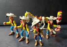 Bonecos em PVC. Galeria Lucky Luke