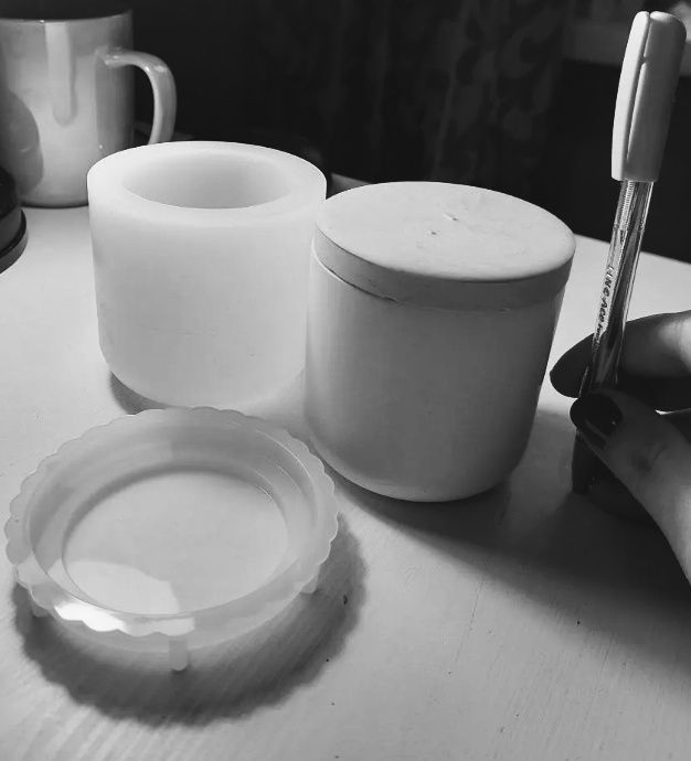 Силиконовая силиконовый форма молд кашпо