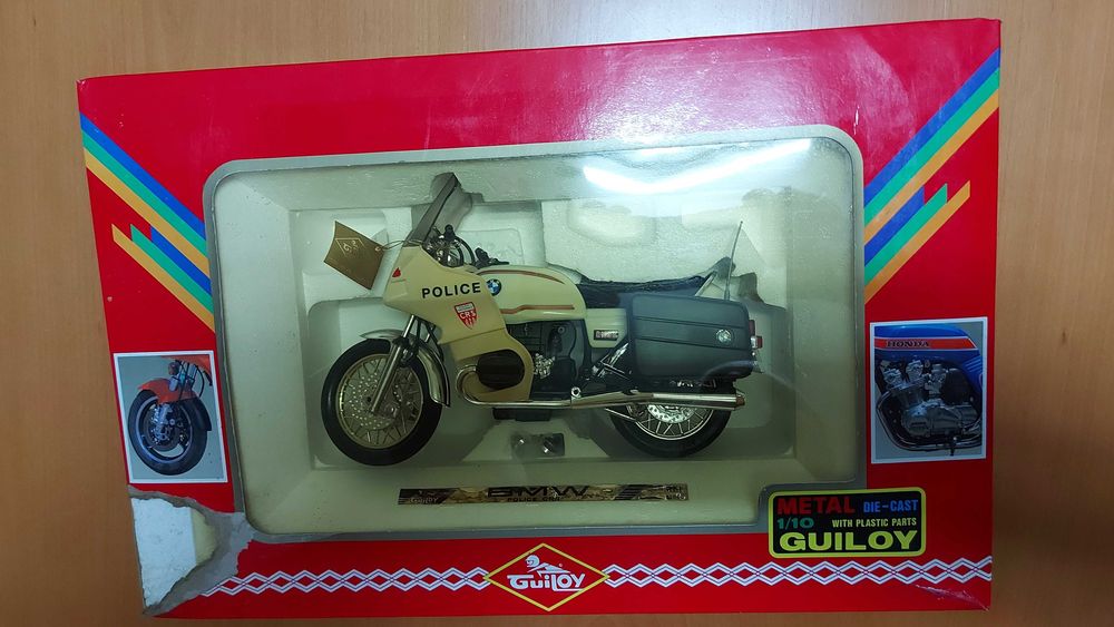 Moto Miniatura BMW Police CRS 1/10 – Guiloy – Metal Die-Cast