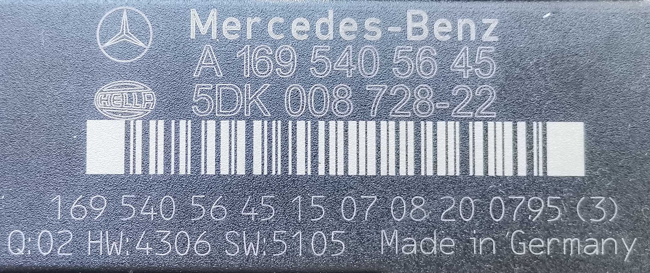 Mercedes W169 SAM