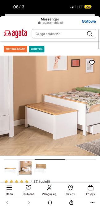 Komplet szafa i komoda