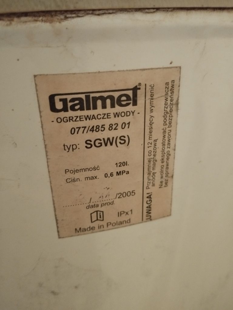 Bojler Galmet podgrzewacz wody